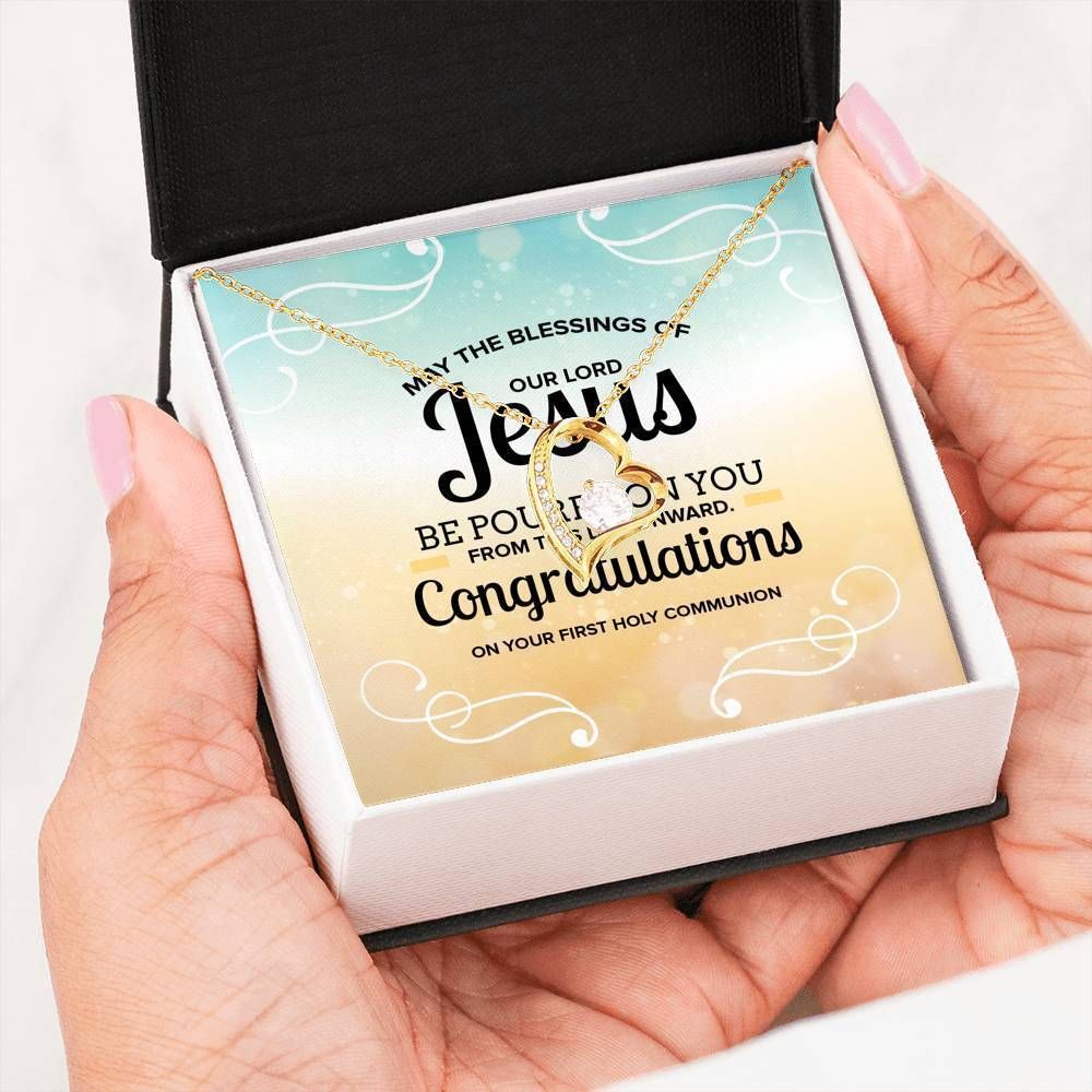 May The Blessing Of Our Lord Jesus Forever Love Necklace