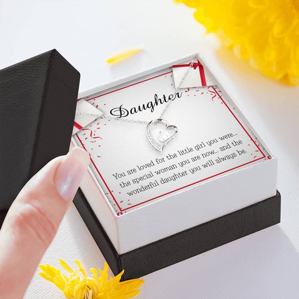 The Wonderful Daughter You Will Always Be Gift For Daughter Forever Love Necklace