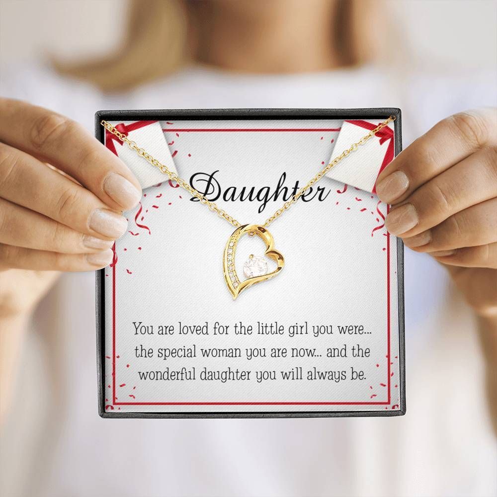 The Wonderful Daughter You Will Always Be Gift For Daughter Forever Love Necklace