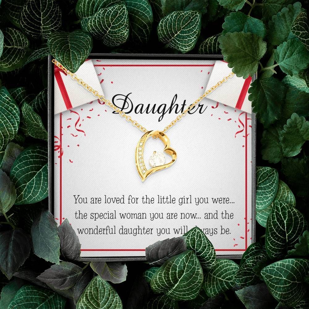 The Wonderful Daughter You Will Always Be Gift For Daughter Forever Love Necklace