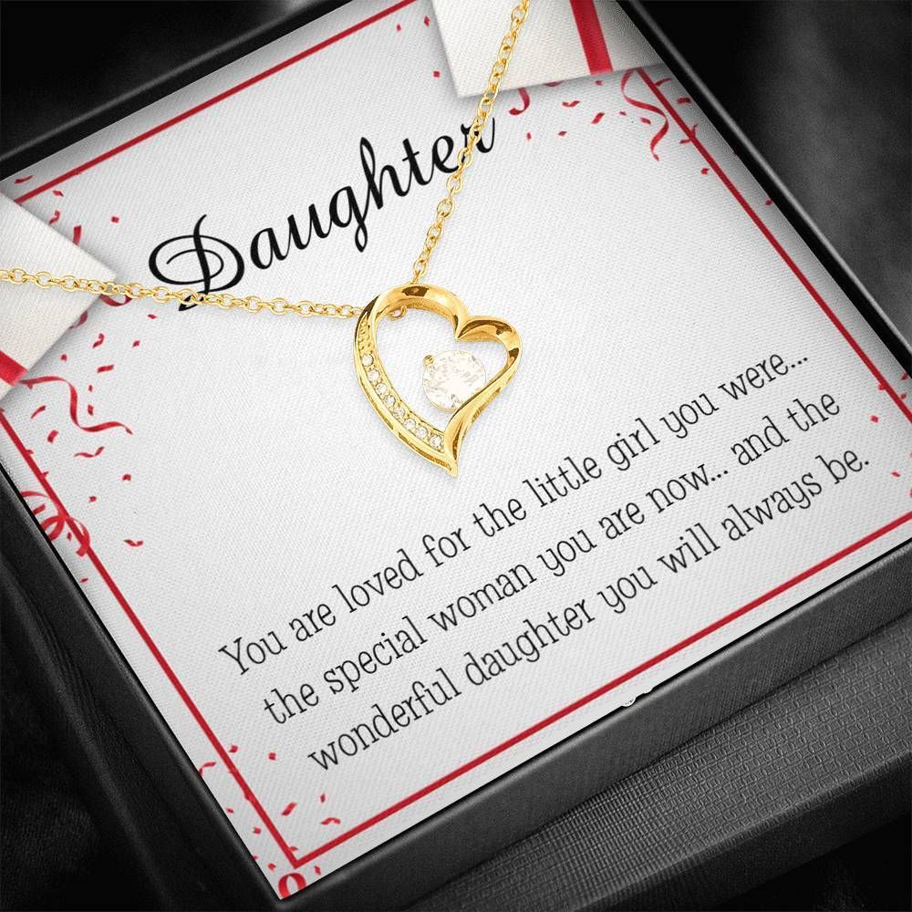 The Wonderful Daughter You Will Always Be Gift For Daughter Forever Love Necklace