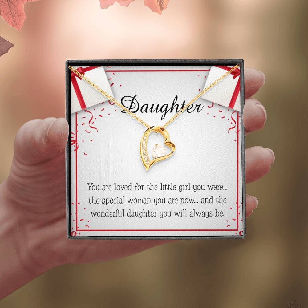 The Wonderful Daughter You Will Always Be Gift For Daughter Forever Love Necklace