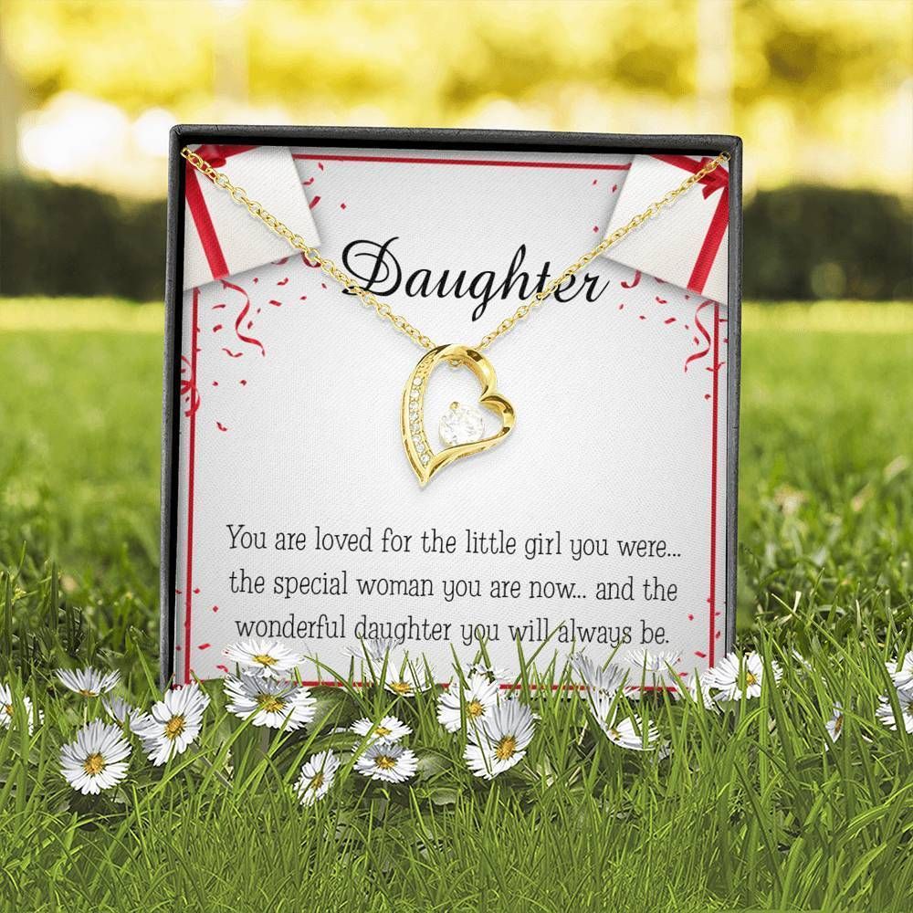 The Wonderful Daughter You Will Always Be Gift For Daughter Forever Love Necklace