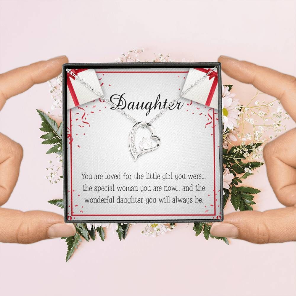 The Wonderful Daughter You Will Always Be Gift For Daughter Forever Love Necklace