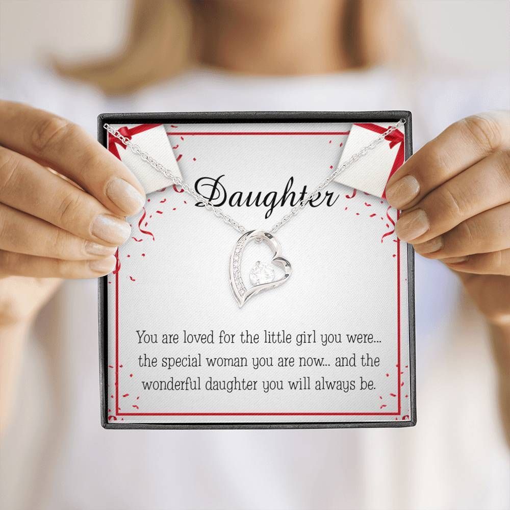 The Wonderful Daughter You Will Always Be Gift For Daughter Forever Love Necklace