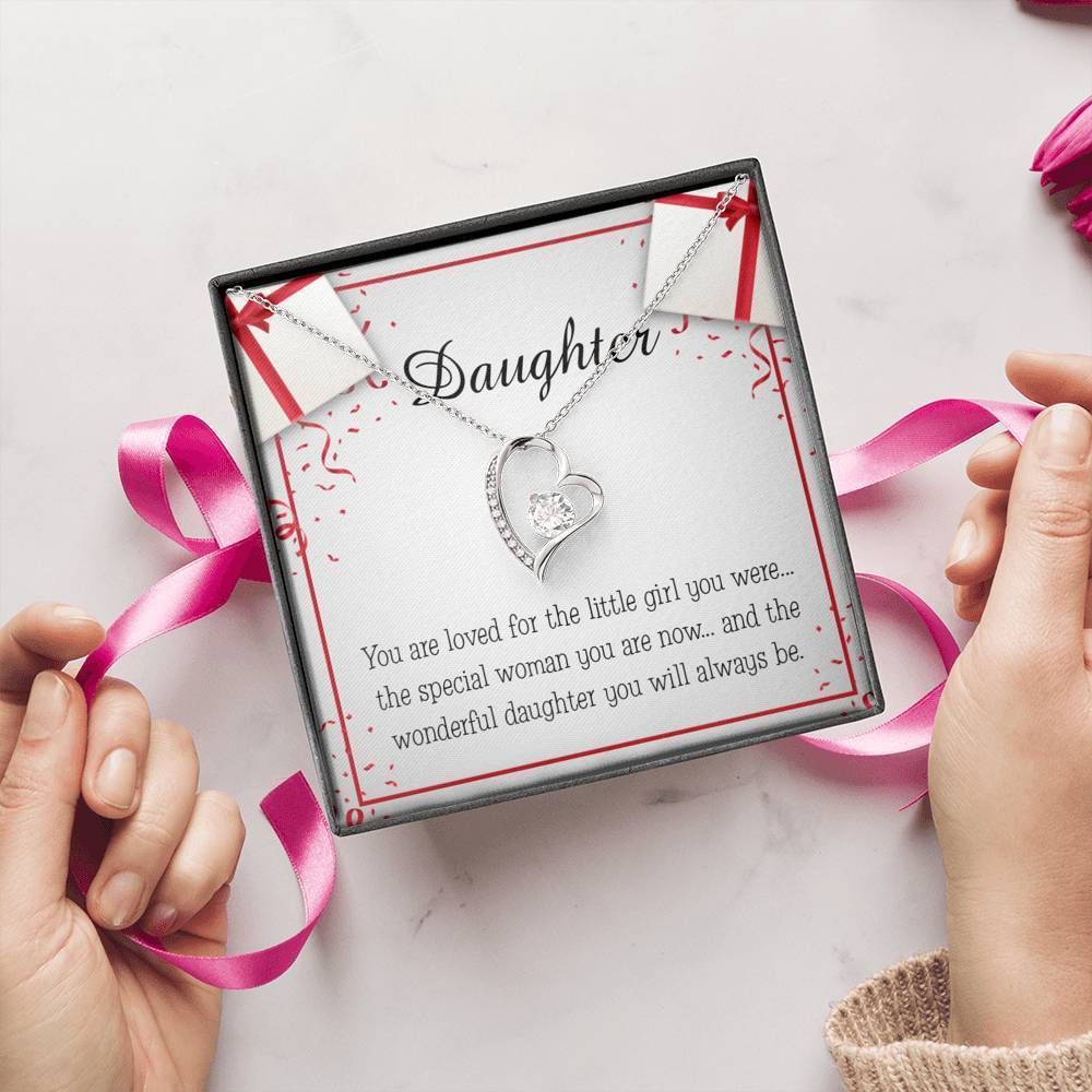 The Wonderful Daughter You Will Always Be Gift For Daughter Forever Love Necklace