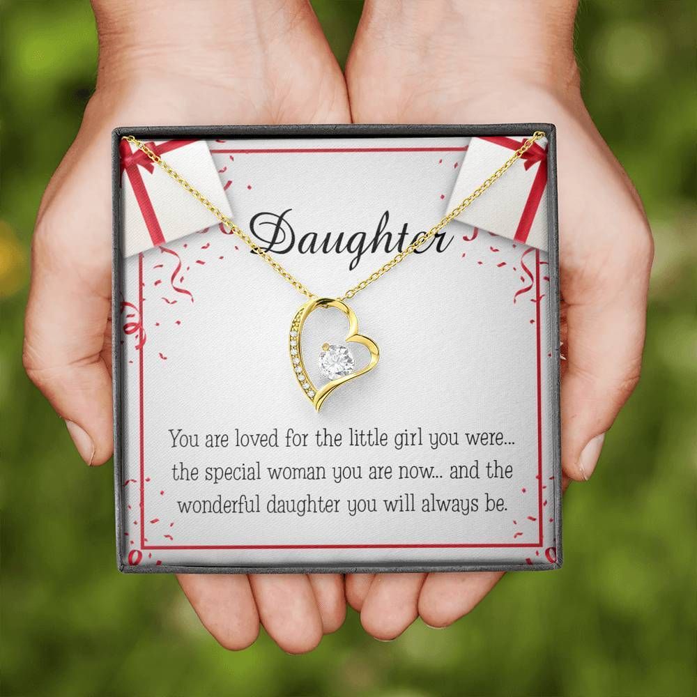 The Wonderful Daughter You Will Always Be Gift For Daughter Forever Love Necklace