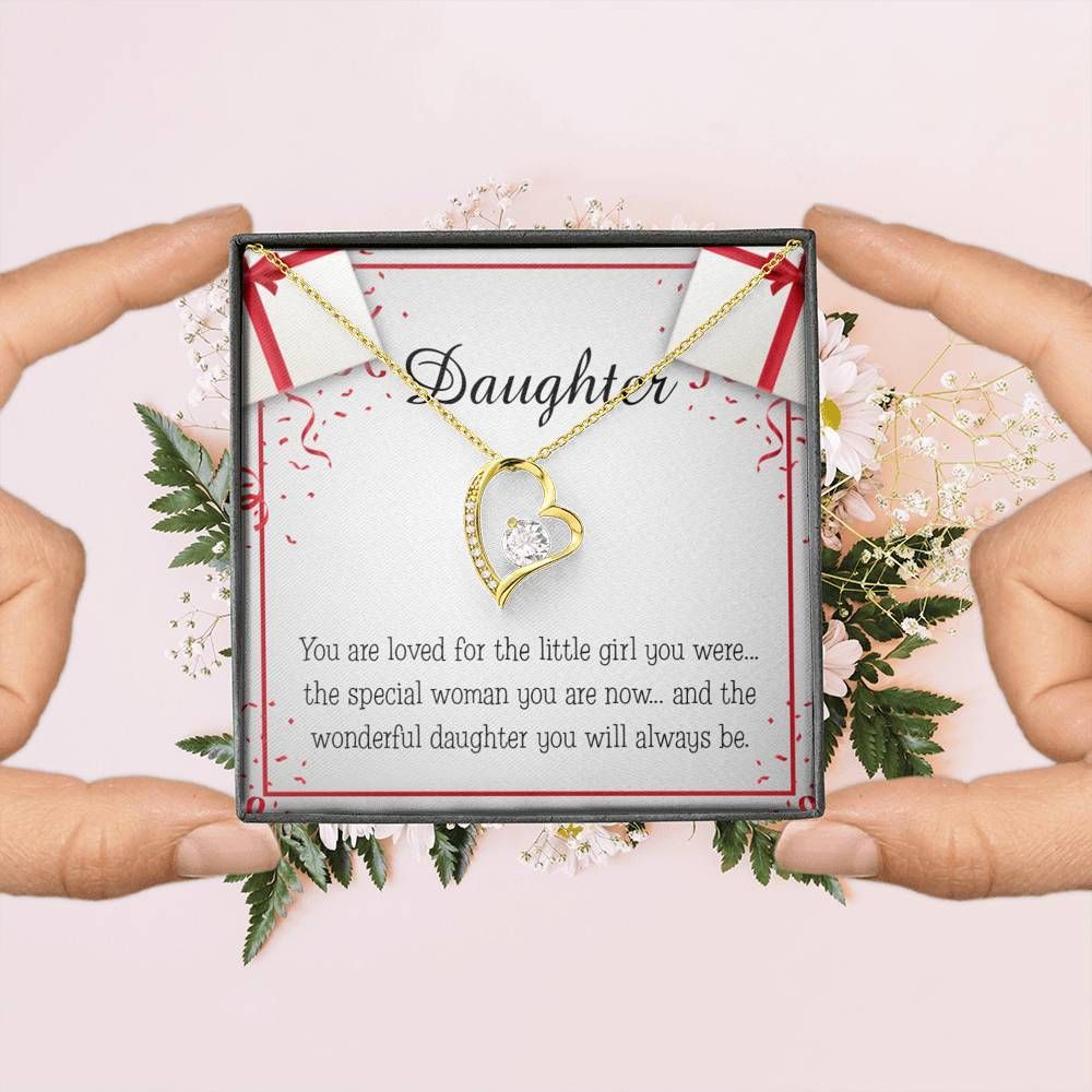 The Wonderful Daughter You Will Always Be Gift For Daughter Forever Love Necklace