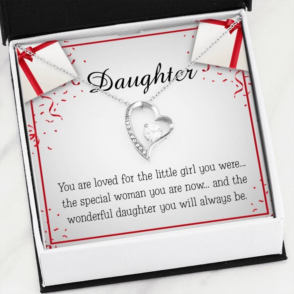 The Wonderful Daughter You Will Always Be Gift For Daughter Forever Love Necklace