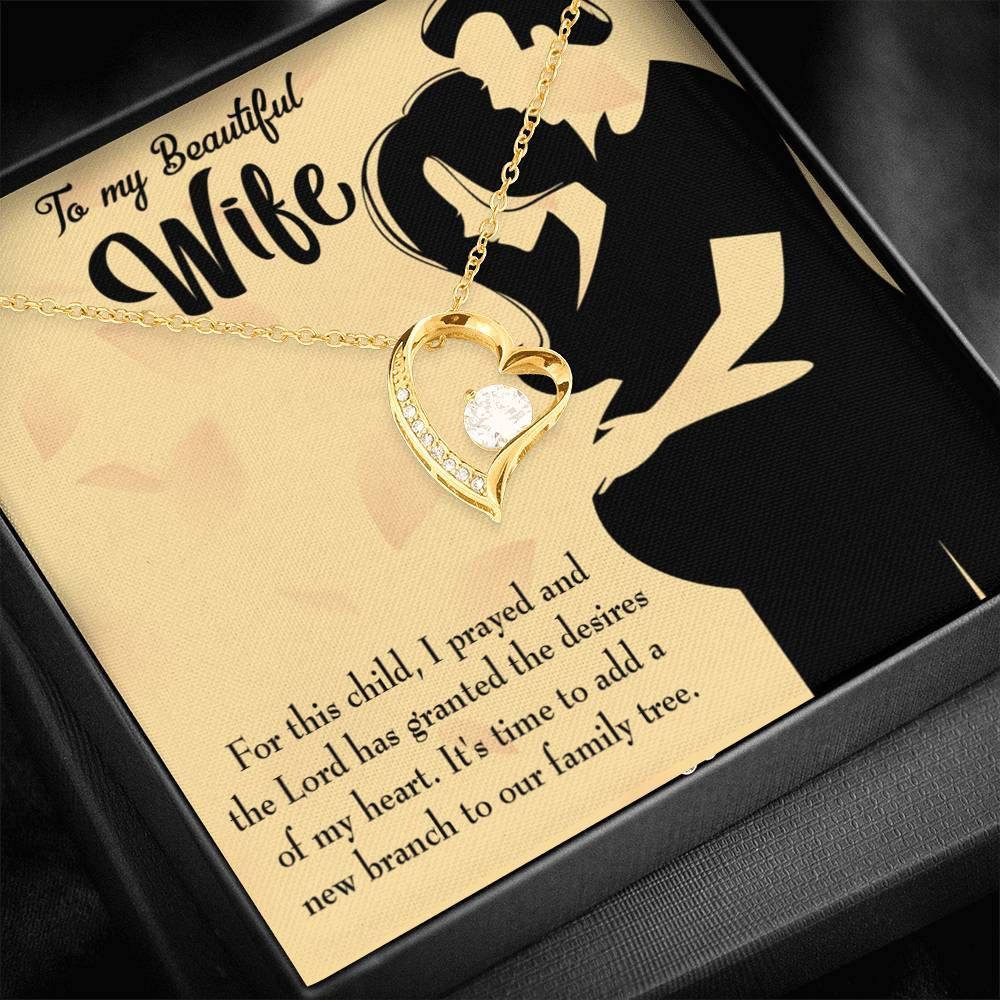 It's Time To Add A Branch To Our Family Gift For Wife 18K Gold Forever Love Necklace