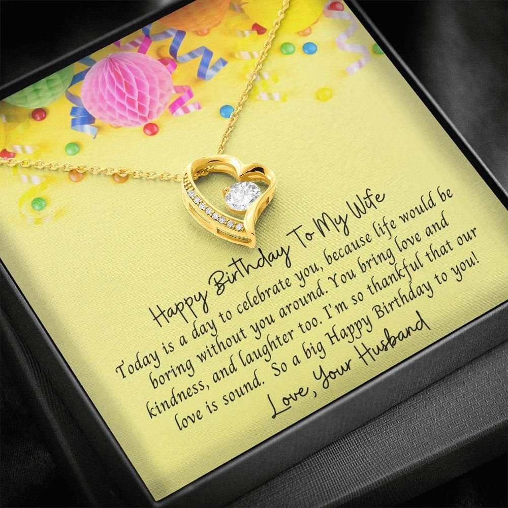 Thankful That Our Love Is Sound Birthday Gift For Wife Forever Love Necklace