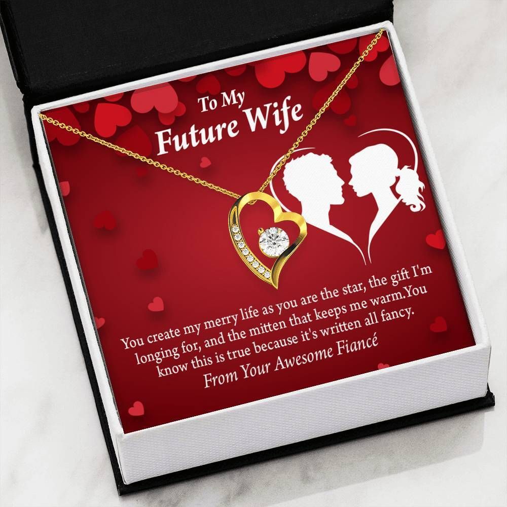 It's Written All Fancy Forever Love Necklace Gift For Wife Future Wife