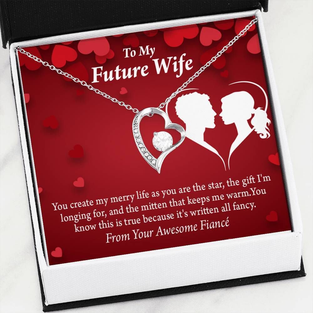 It's Written All Fancy Forever Love Necklace Gift For Wife Future Wife