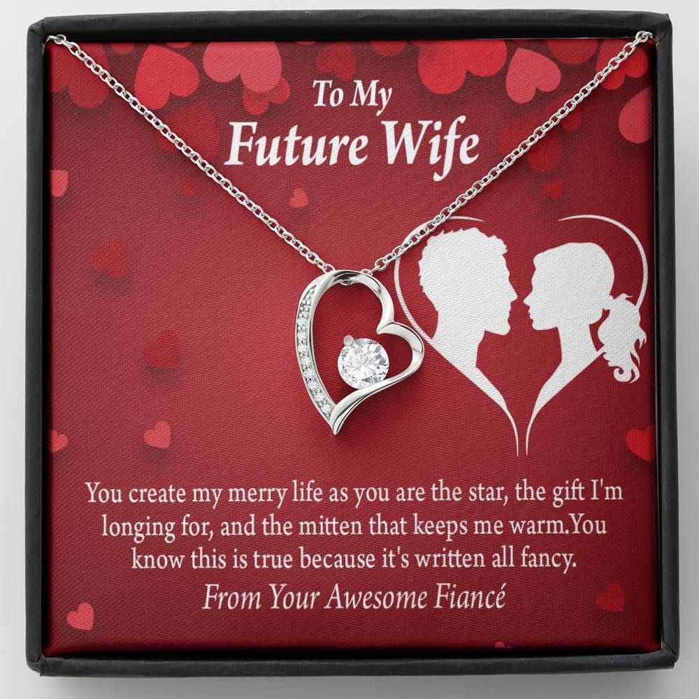 It's Written All Fancy Forever Love Necklace Gift For Wife Future Wife