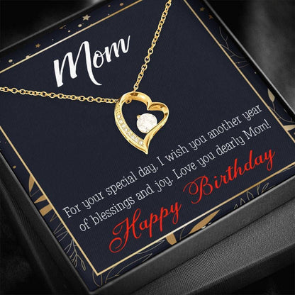 Mom Birthday Gift Special Day Blessings And Joy Forever Love Necklace