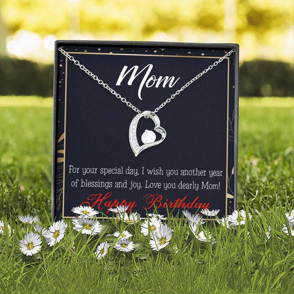 Mom Birthday Gift Special Day Blessings And Joy Forever Love Necklace