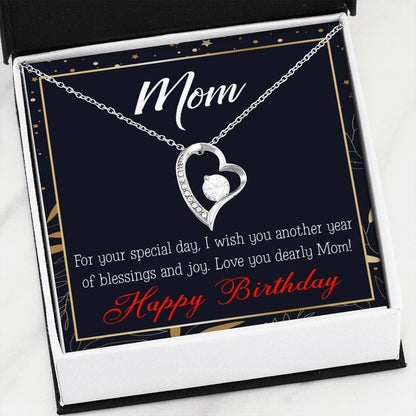 Mom Birthday Gift Special Day Blessings And Joy Forever Love Necklace