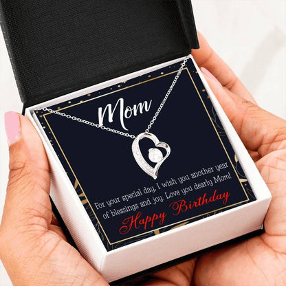 Mom Birthday Gift Special Day Blessings And Joy Forever Love Necklace