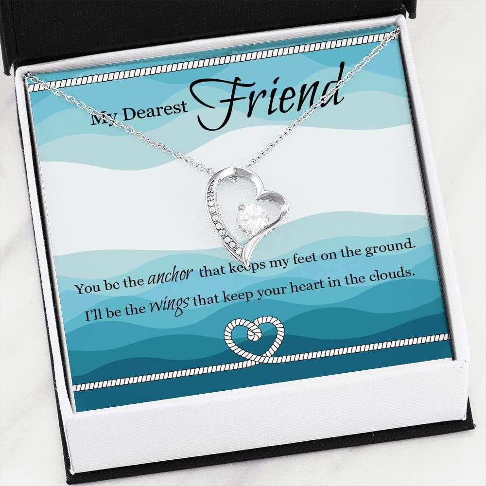 You Be The Anchor Gift For Friend 18K Gold Forever Love Necklace