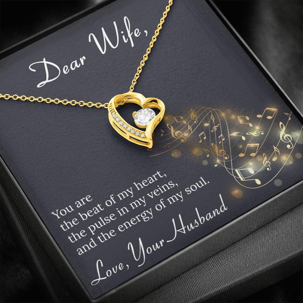 You Are The Beat Of My Heart Gift For Wife Forever Love Necklace