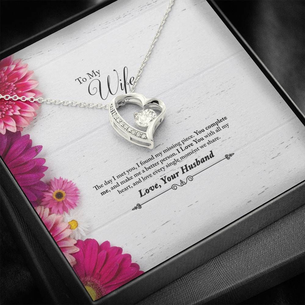 To My Wife Love You With All My Heart Forever Love Necklace