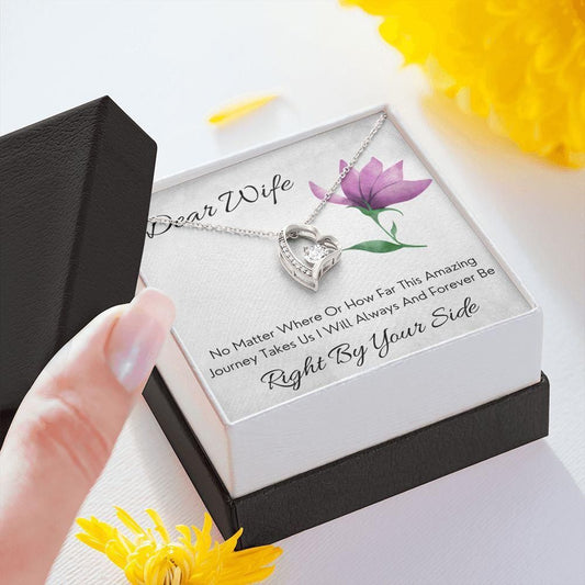 Right By Your Side Gift For Wife Forever Love Necklace