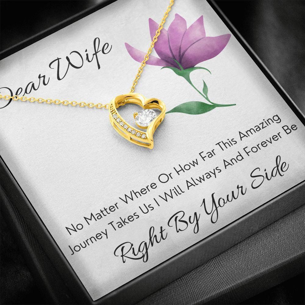 Right By Your Side Gift For Wife Forever Love Necklace