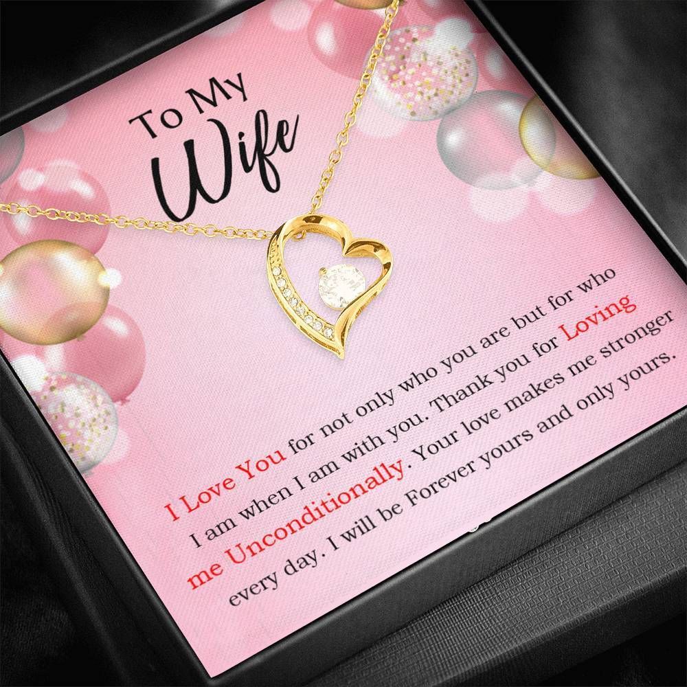 Loving Me Unconditionally Forever Love Necklace Gift For Wife Forever Love Necklace Forever Love Necklace