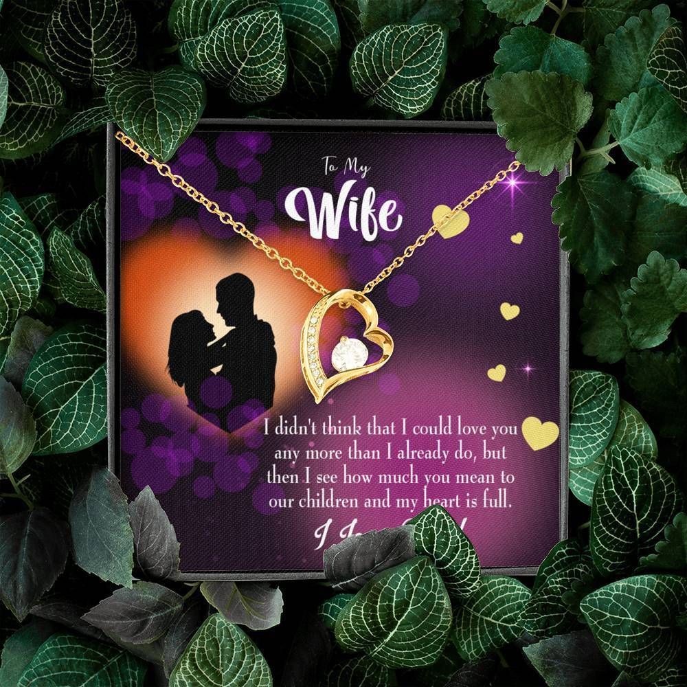 My Heart Is Full Gift For Wife 18K Gold Forever Love Necklace