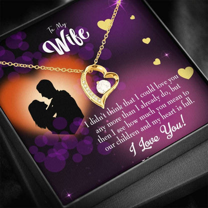 My Heart Is Full Gift For Wife 18K Gold Forever Love Necklace