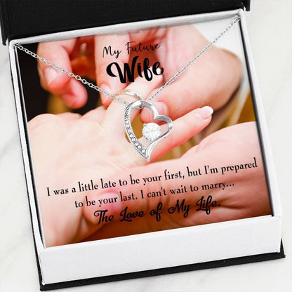 The Love Of My Life Gift For Wife 18K Gold Forever Love Necklace