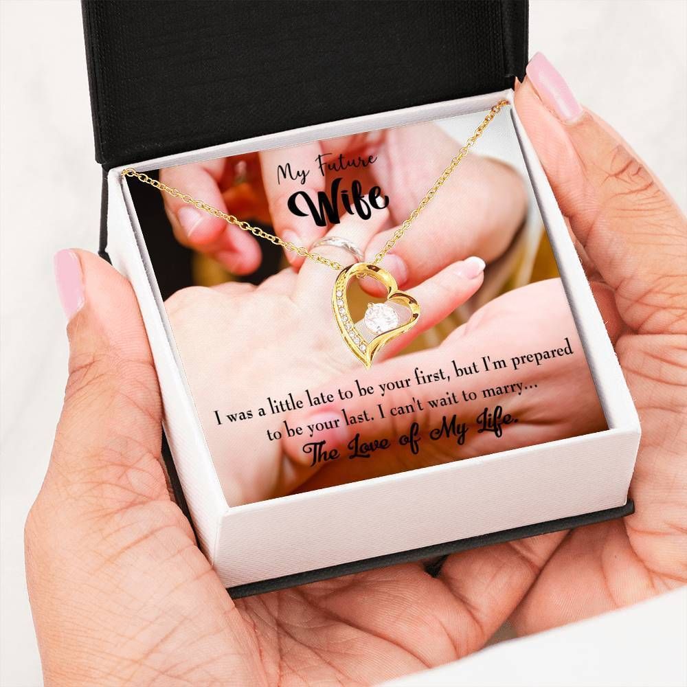 The Love Of My Life Gift For Wife 18K Gold Forever Love Necklace