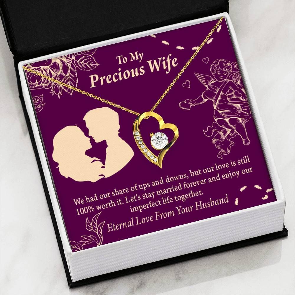 Our Love Is Still 100 Percent Worth It Gift For Wife Forever Love Necklace