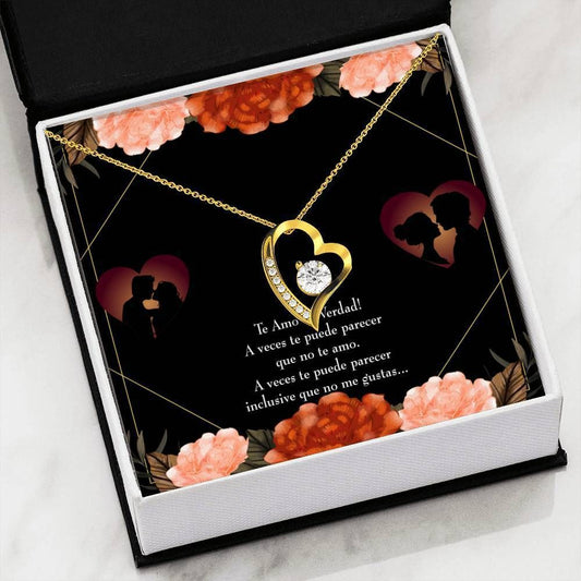 Te Amo De Verdad Regalo Para Prometido Forever Love Necklace Gift For Wife