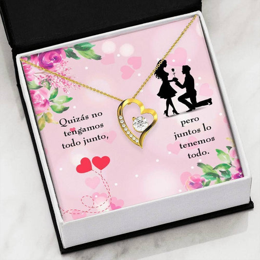 Juntos lo Tenemos Todo Gift For Your Lover Forever Love Necklace