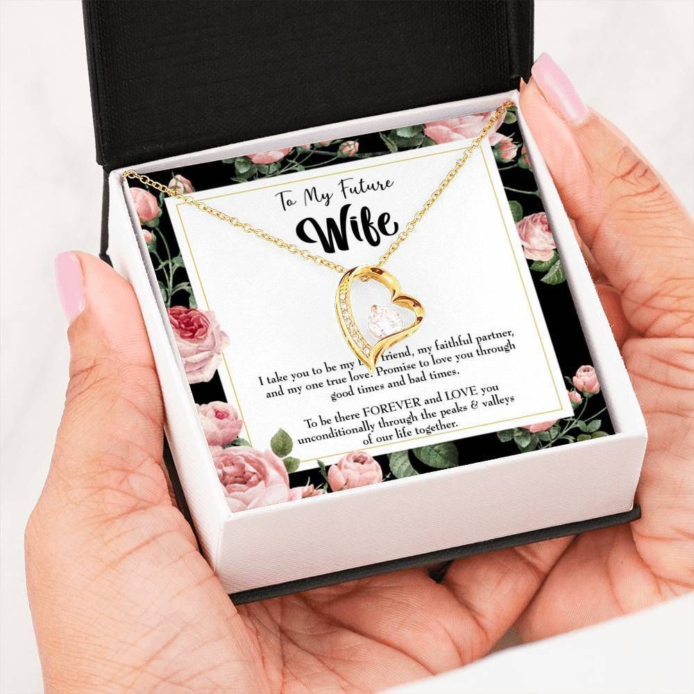 Take You To Be My Best Friend Gift For Wife 18K Gold Forever Love Necklace