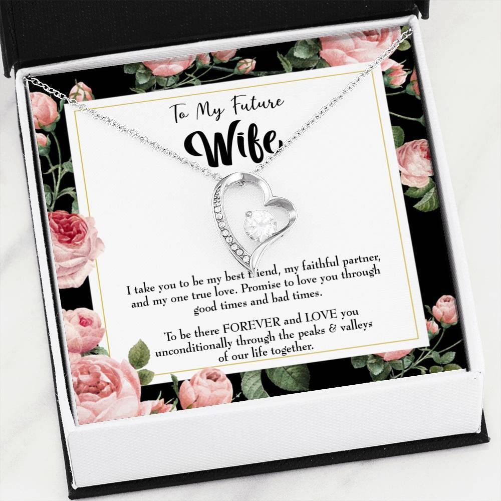 Take You To Be My Best Friend Gift For Wife 18K Gold Forever Love Necklace