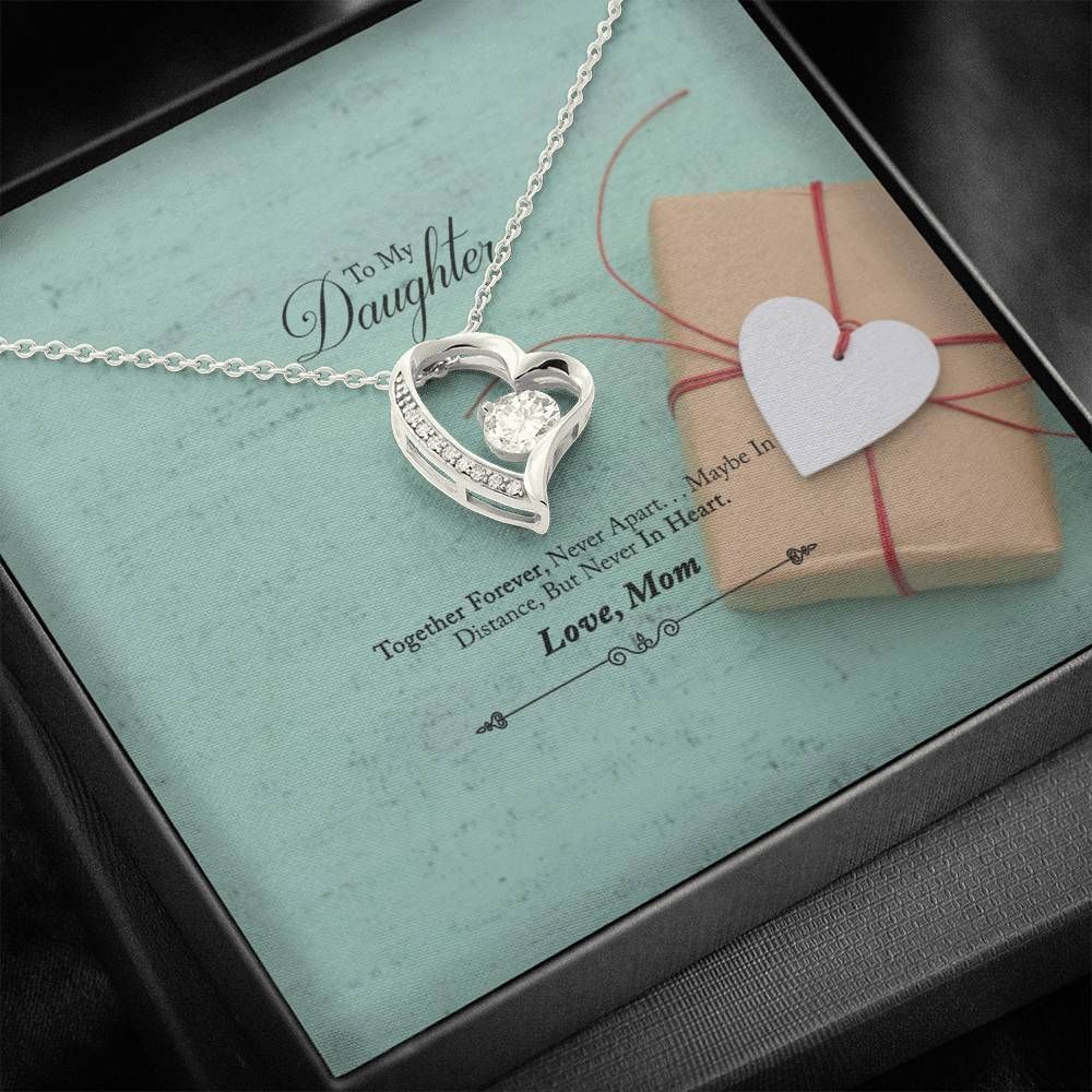 Mom To My Daughter Together Forever Forever Love Necklace