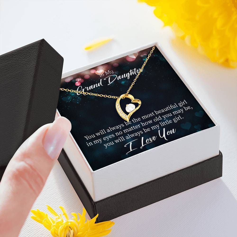 No Matter How Old You Are 18K Gold Forever Love Necklace Gift For Granddaughter Forever Love Necklace Forever Love Necklace