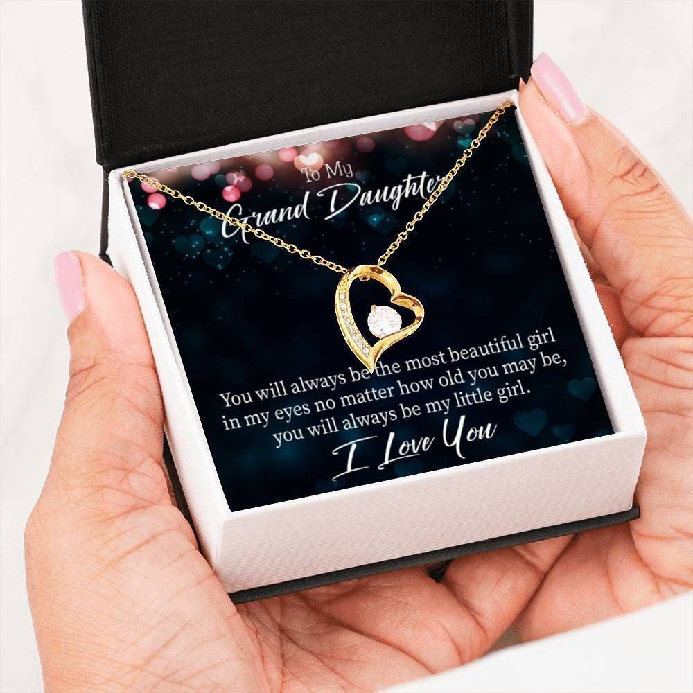 No Matter How Old You Are 18K Gold Forever Love Necklace Gift For Granddaughter Forever Love Necklace Forever Love Necklace