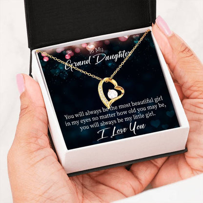 No Matter How Old You Are 18K Gold Forever Love Necklace Gift For Granddaughter Forever Love Necklace Forever Love Necklace