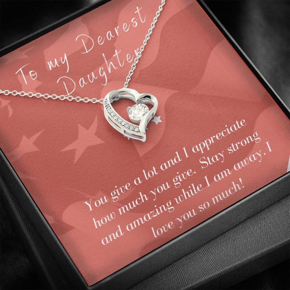 To Dearest Daughter I Love You So Much Forever Love Necklace