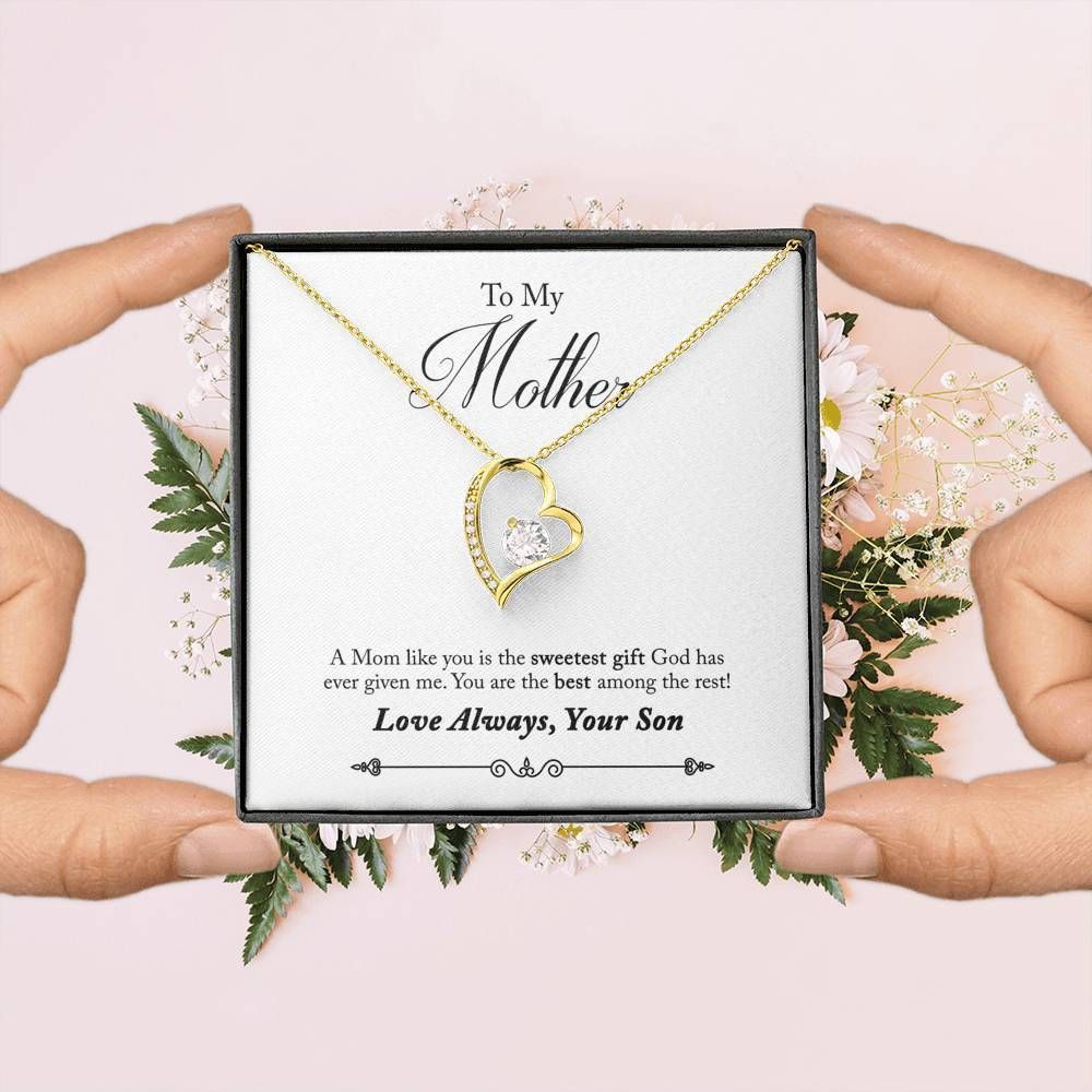 You Are The Best Among The Rest Gift For Mom Forever Love Necklace