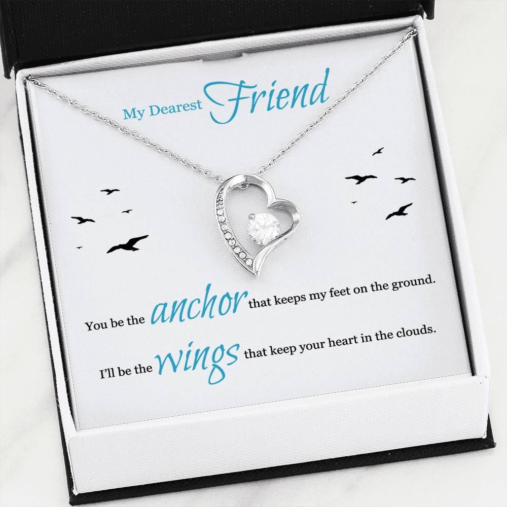 You Be The Anchor Gift For BFF Forever Love Necklace