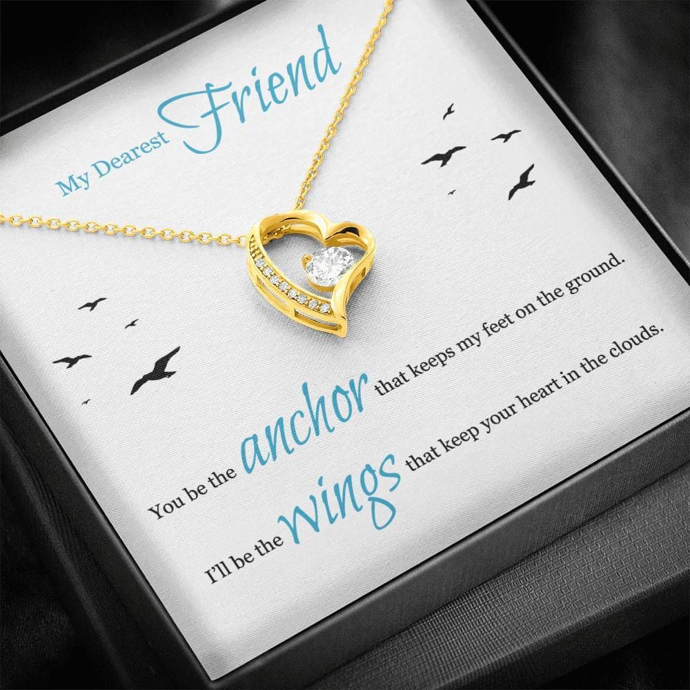 You Be The Anchor Gift For BFF Forever Love Necklace