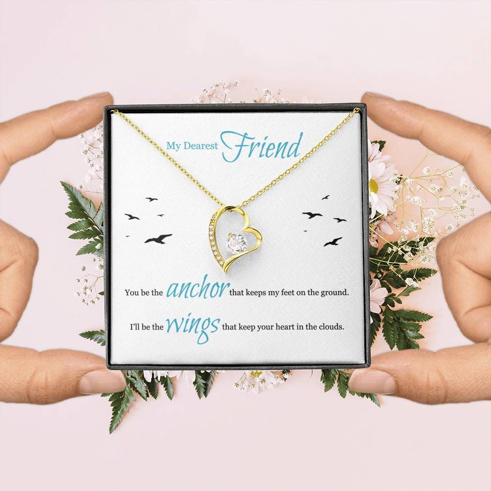 You Be The Anchor Gift For BFF Forever Love Necklace