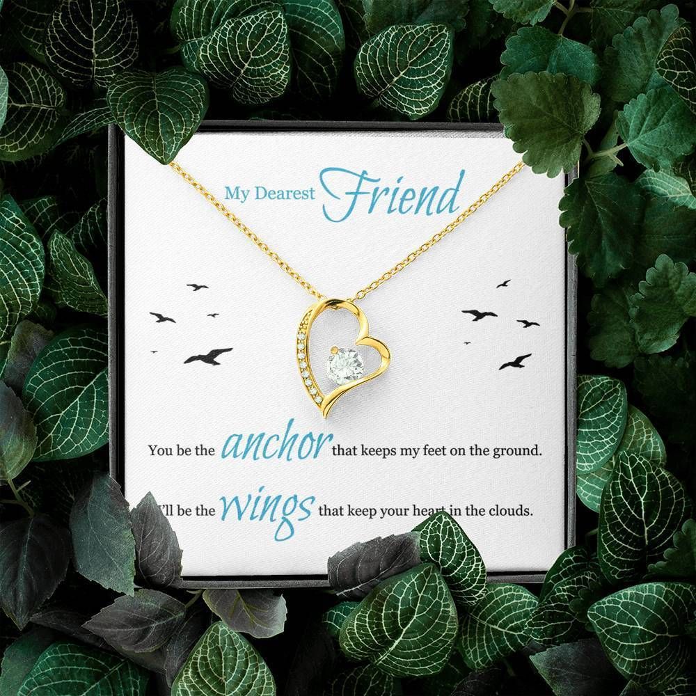 You Be The Anchor Gift For BFF Forever Love Necklace