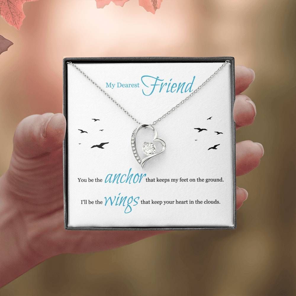 You Be The Anchor Gift For BFF Forever Love Necklace