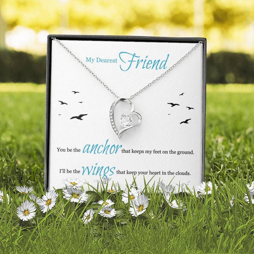 You Be The Anchor Gift For BFF Forever Love Necklace