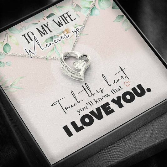 Gift For Wife I Love You Forever Love Necklace